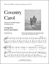 Coventry Carol SSAA choral sheet music cover